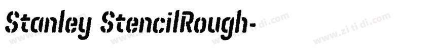 Stanley StencilRough字体转换